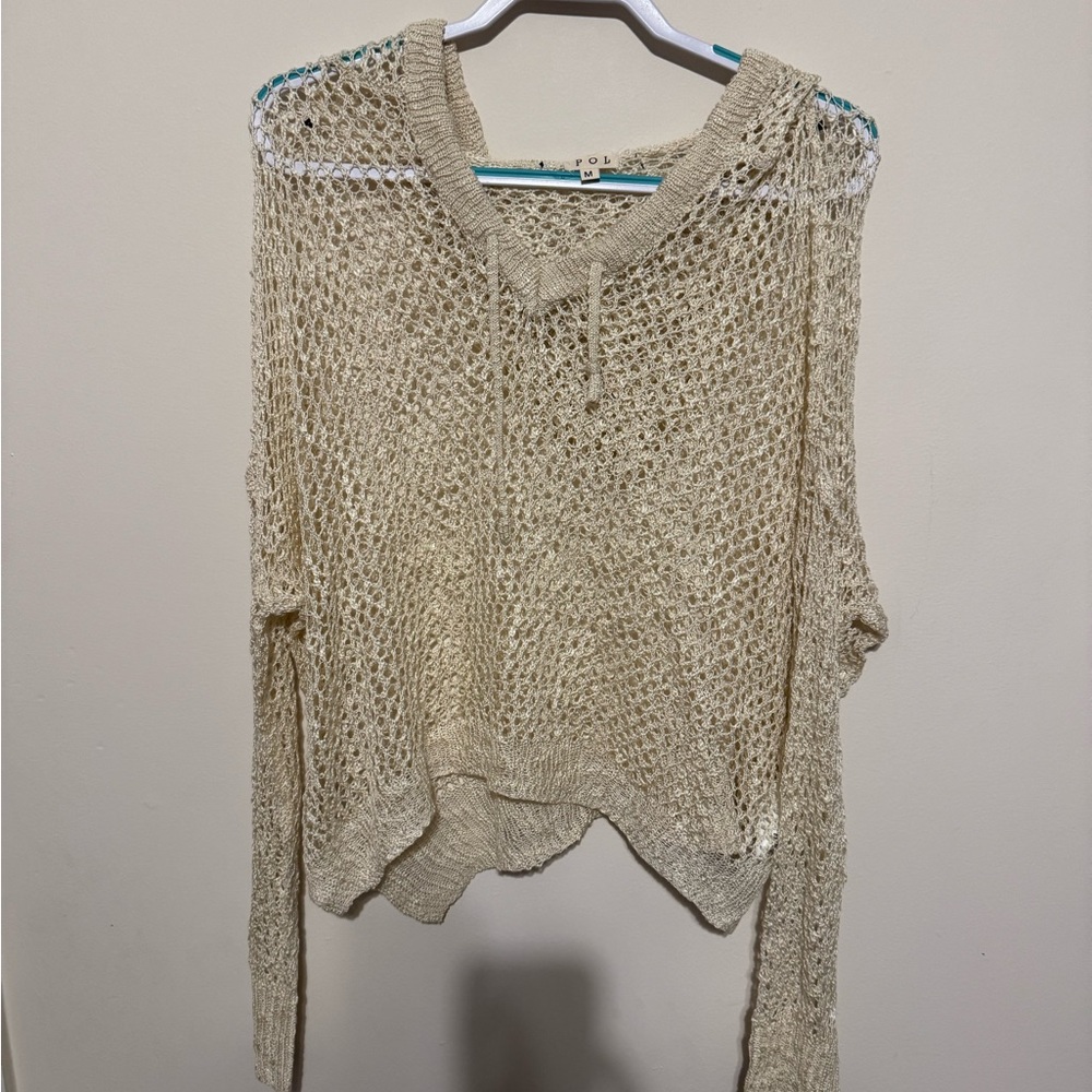 POL crochet hoodie